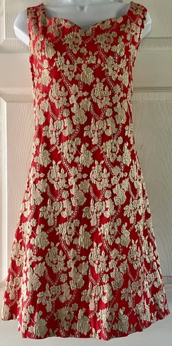 Vintage 1960s red gold - red,