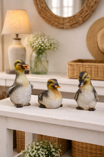 Set resin duck ornaments - resin,
