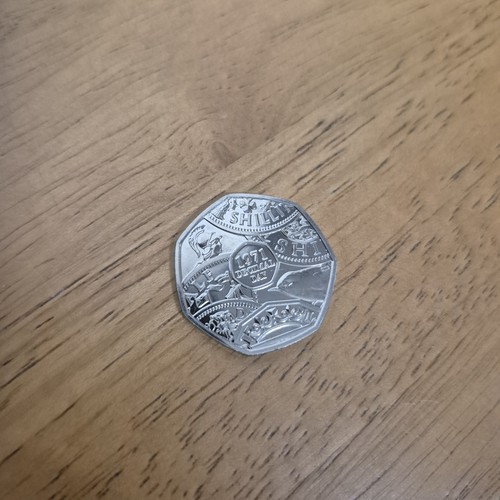 2021 decimal day 50p coin - decimal,