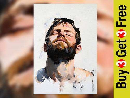Expressive male portrait - expressive, a2
