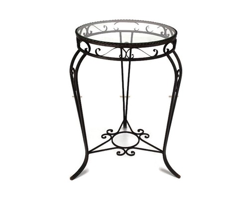 Vintage wrought iron glass - vintage,