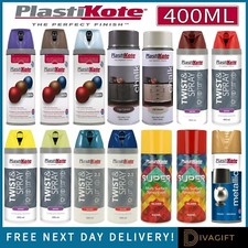 SPRAY PAINT PLASTIKOTE TWIST & SPRAY 400ML CHALK MATT SATIN GLOSS PRIMER SEALER