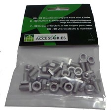 20 Juliana Aluminium Crop Head Bolts For Greenhouses Eden Halls Glasshouse AGL  