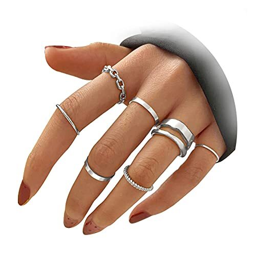 Gold knuckle rings - , set