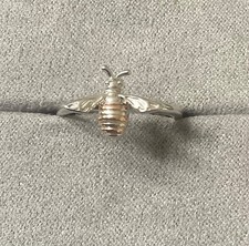 Clogau Honey Bee ring size M silver and rose gold