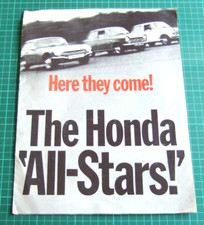 1968 Honda All Stars S800, N600 & N360 Micro Classic Car Sales Brochure.