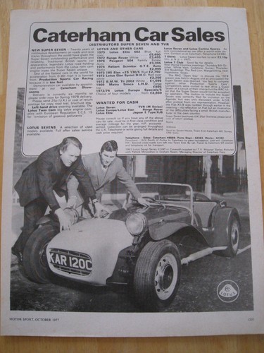 Caterham car sales - car,