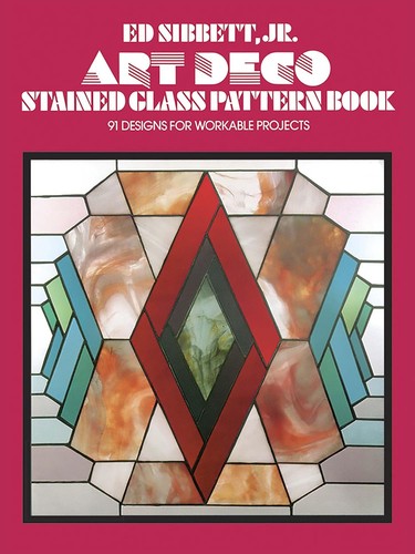 Art deco stained glass pattern - stained,