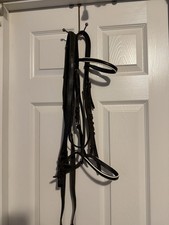 Full Size Black Leather White