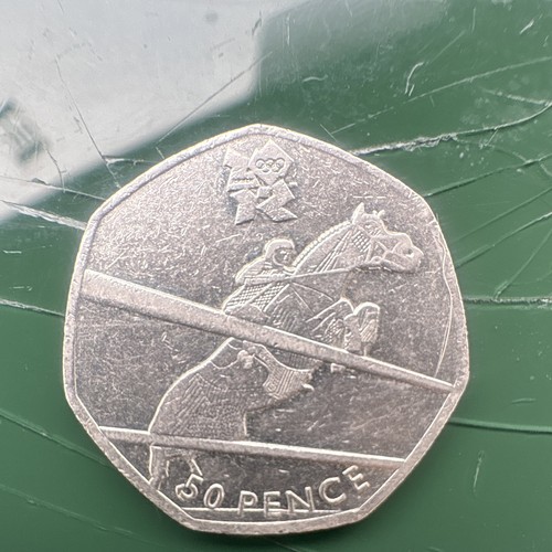 50p olympic archery coin - 50p,