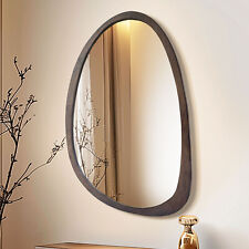 Irregular Mirror Wood Frame Wall Mirror Asymmetrical Decorative Mirror Bedroom