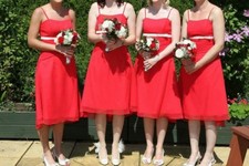 Bridesmaid / prom dresses - red