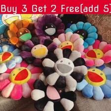 Bright And Colorful 40cm Takashi Murakami Rainbow Flower Pillow Plush For Kids