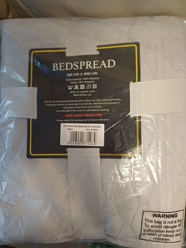 Bedspread brand new silver - bedspread., ,