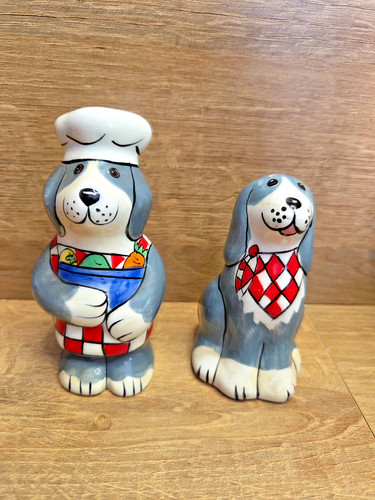 Vintage dog chefs novelty - chefs, salt