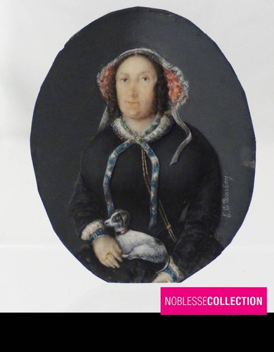 Antique 1840s french portrait - antique,