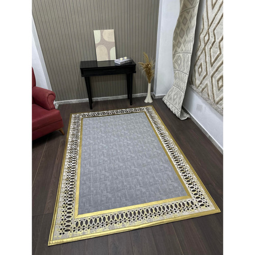 Laser cut luxury carpet gray - luxury,