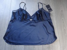 M&S MARKS & SPENCER AUTOGRAPH DARK NAVY CAMI UK SIZE 18