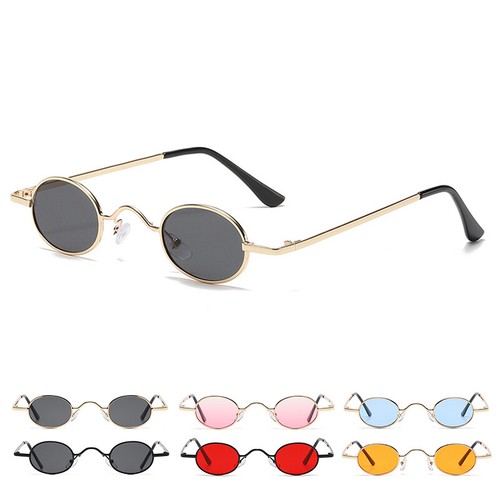 Retro small oval sunglasses - retro,