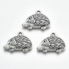 Tibetan Silver Charms Hedgehog