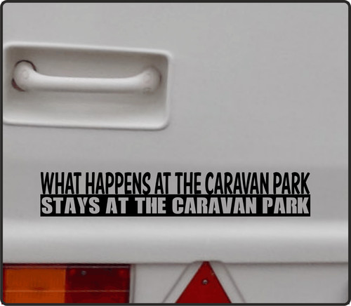 Caravan funny sticker - caravan,