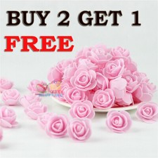 500 Foam Mini Roses WHOLESALE Heads Buds Small Flowers Wedding Home Party UK