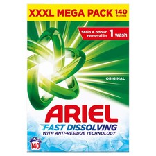 Ariel Professional Laundry Detergent Cleaning Washing Powder Mega Pack 140 Wash
