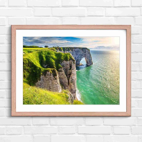 Natural stone arch cliff ocean - stone,