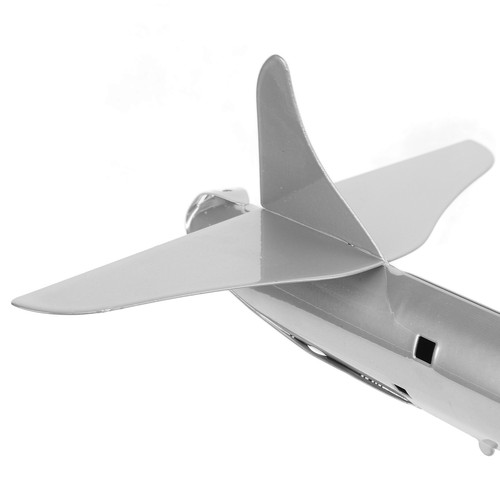 Airplane windmill silver metal - windmill,