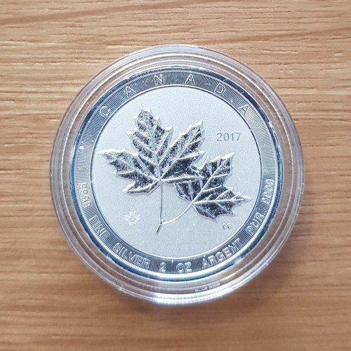 2oz silver 2017 double - 2oz, maple