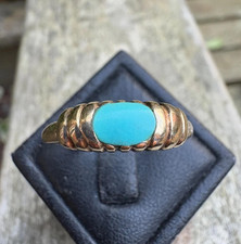 Vintage 9ct Gold Turquoise