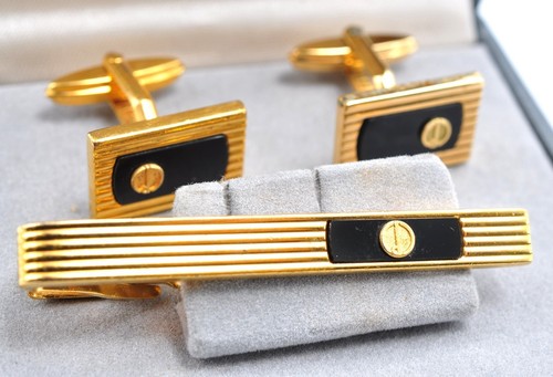 Dunhill cufflinks tie bar - cufflinks, &