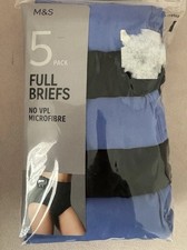 M&S 5 Pack Full Briefs No VPL