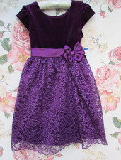 BNWT Purple Velvet Lace Party