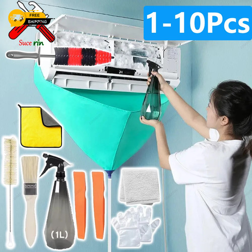 Split cleaning bag - split,