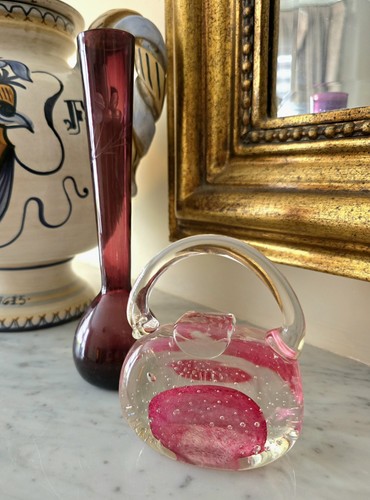 Vintage amethyst glass - amethyst, bud