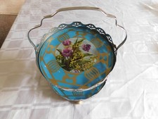 Art Deco glass & chrome 2 tier