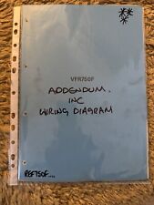 Honda VFR750F Workshop Blue Manual Addendum/factory Supplement/update Info