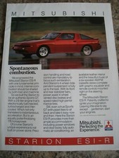 MITSUBISHI MOTORS STARION ESI-R CAR 1986 POSTER ADVERT APPROX A4 SIZE file 2