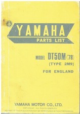YAMAHA DT50M (TYPE 2M9) UK