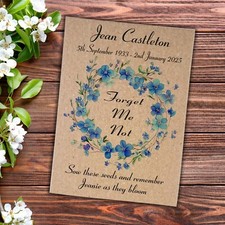 50 Forget Me Not Seed Funeral