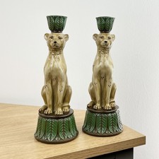 Candle Holder Set of 2 Leopard