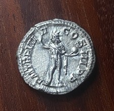 Silver Denarius of Severus Alexander, 230 AD, Featuring Sol