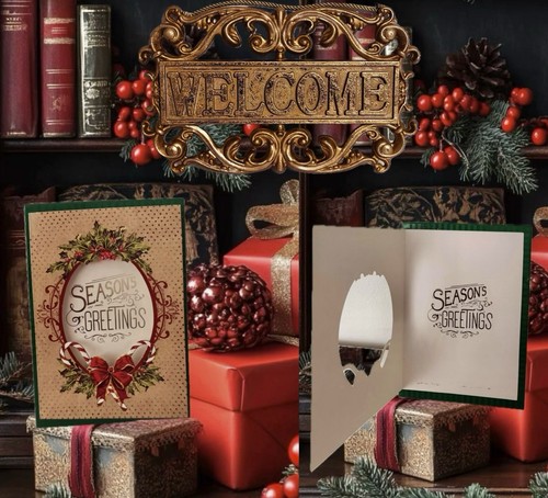 Victorian seasons greetings - victorian,