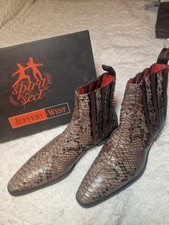 Jeffery-West flashman's spirit 'DARK natural' Natural Snake Chelsea Boot