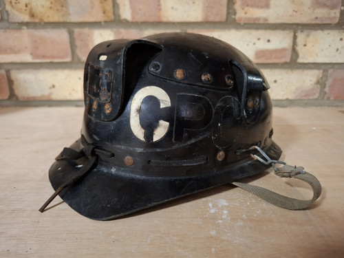 Vintage 1950s miners helmet - vintage,