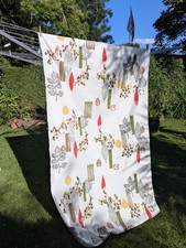 Vintage Mid  60's 9 mtr x 113 W curtain Fabric Piece  Art Fiberglass MCM 1.5KG