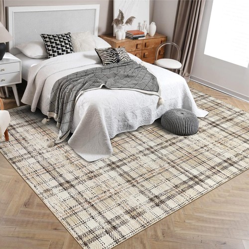 Modern red plaid - modern, washable