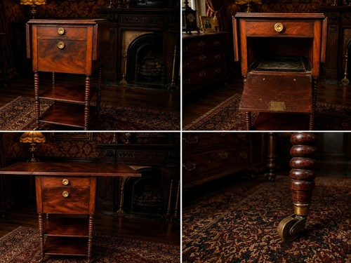 Victorian mahogany work table - work,