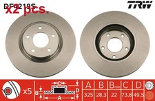 X2 PCS FRONT BRAKE DISC ROTOS